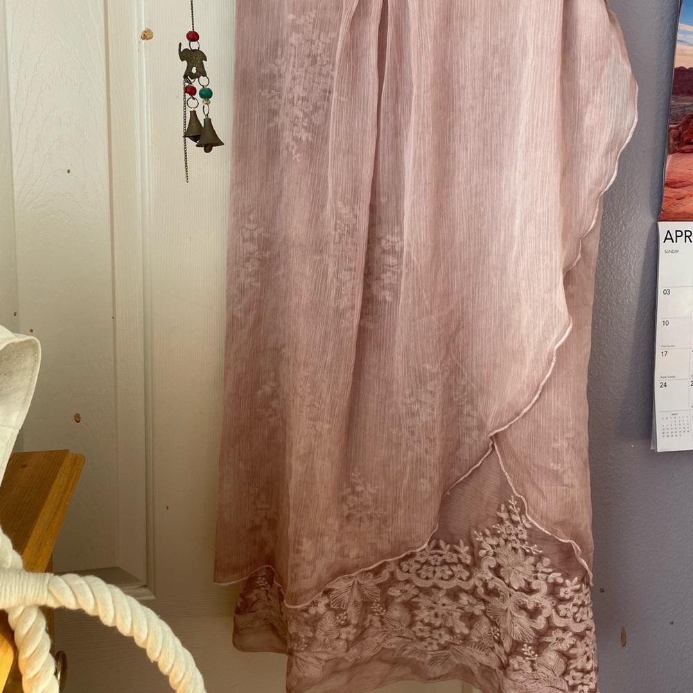 A soft rose colored pale petal dress I liked it